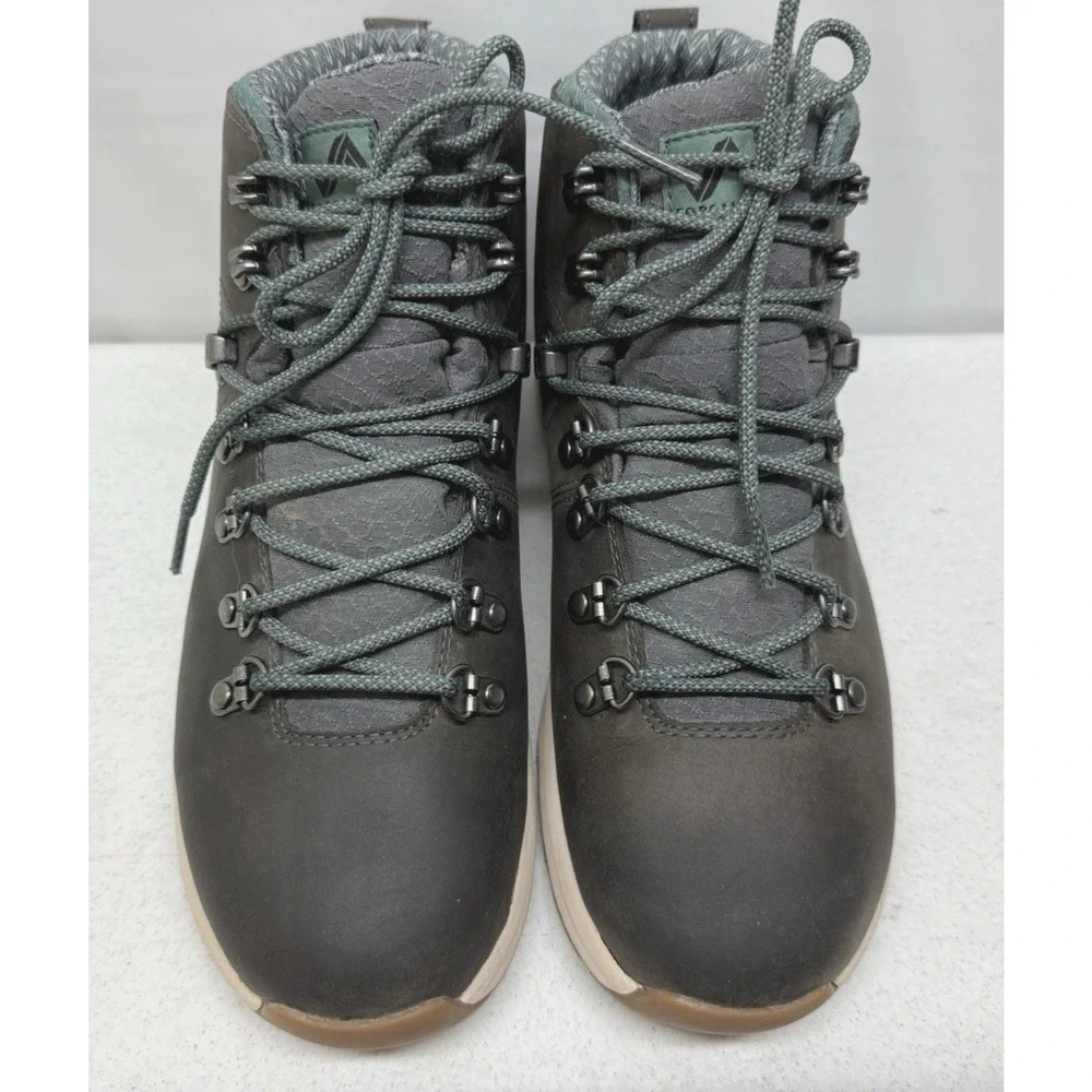 FORSAKE Patch Ankle Boots  Womens  9 Waterproof Gunmetal Leather Lace Up
